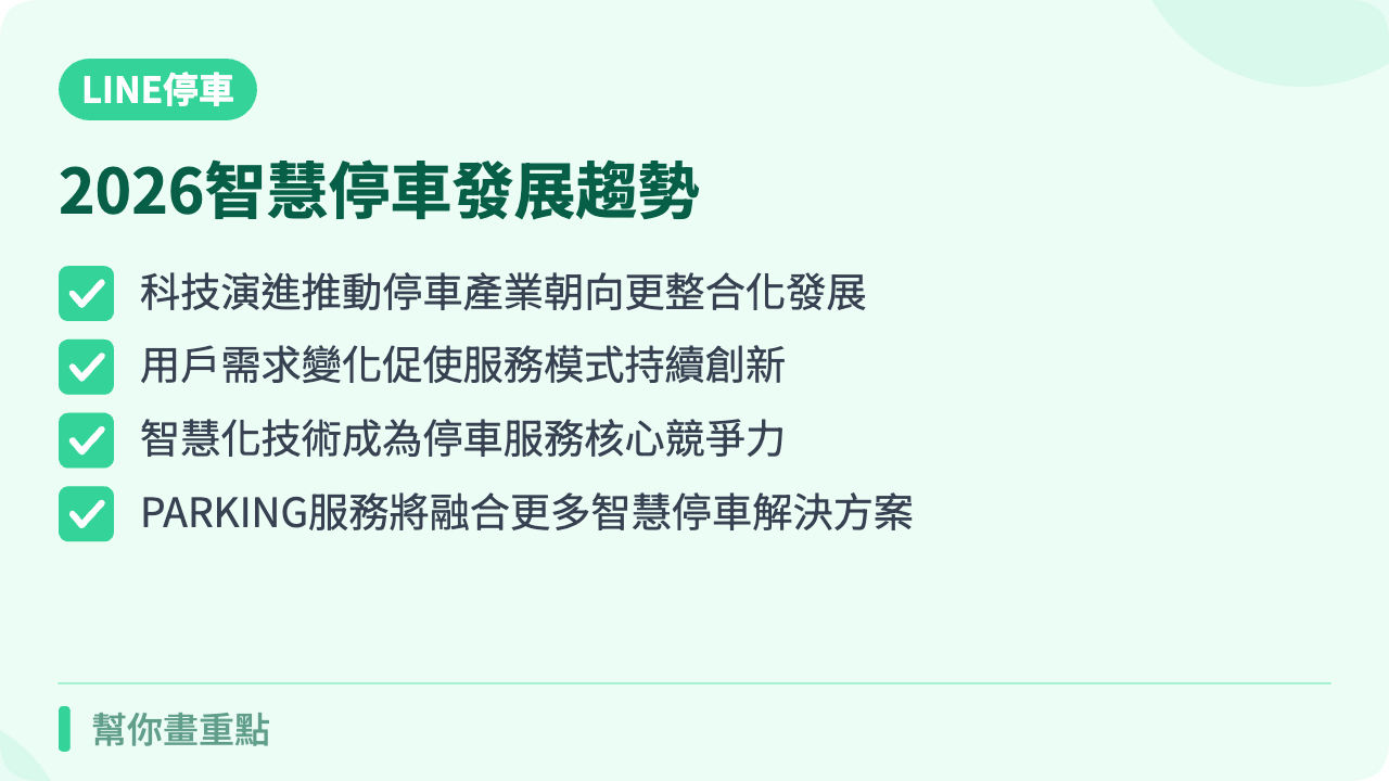 2026年台灣智慧停車趨勢與PARKING服務展望